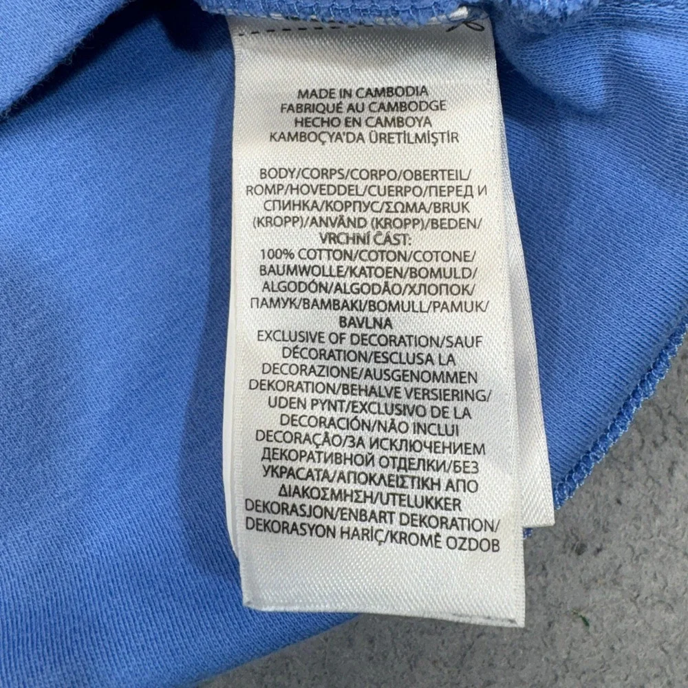Polo Ralph Lauren T-Shirt Mens Medium Blue Custom Slim Fit Pony Logo Tee Preppy